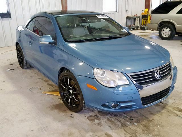 WVWDB71F08V002174 - 2008 VOLKSWAGEN EOS VR6 BLUE photo 1