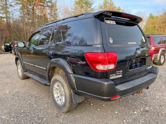 5TDBT48A06S259422 - 2006 TOYOTA SEQUOIA LI BLACK photo 3