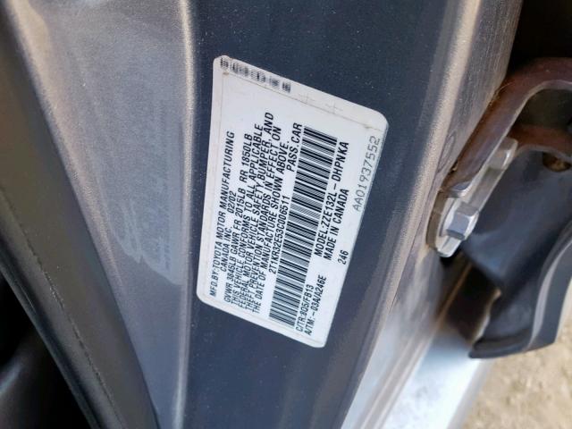 2T1KR32E53C006511 - 2003 TOYOTA MATRIX 蓝色 照片 10