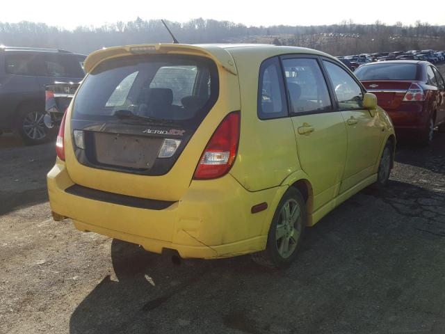 JS2RC41HX35205008 - 2003 SUZUKI AERIO SX YELLOW photo 4