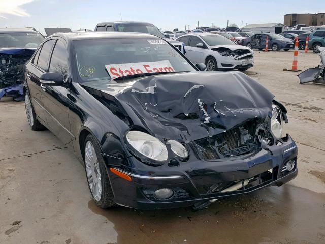 WDBUF56X28B209790 - 2008 MERCEDES-BENZ E 350 BLACK photo 1