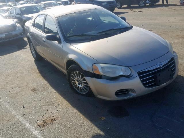 1C3EL46X84N270423 - 2004 CHRYSLER SEBRING LX TAN photo 1