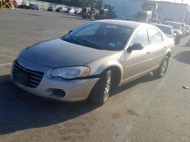 1C3EL46X84N270423 - 2004 CHRYSLER SEBRING LX TAN photo 2