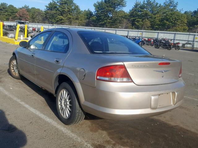 1C3EL46X84N270423 - 2004 CHRYSLER SEBRING LX TAN photo 3