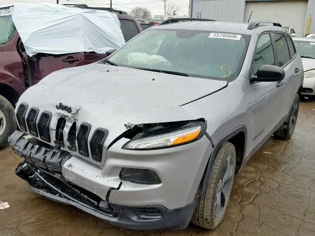 1C4PJLAS5GW376388 - 2016 JEEP CHEROKEE S GRAY photo 2