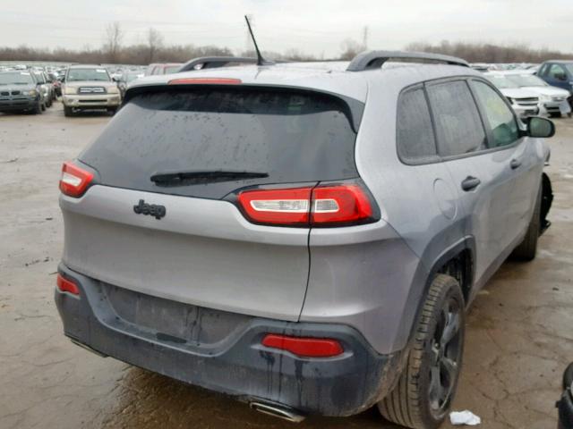 1C4PJLAS5GW376388 - 2016 JEEP CHEROKEE S GRAY photo 4