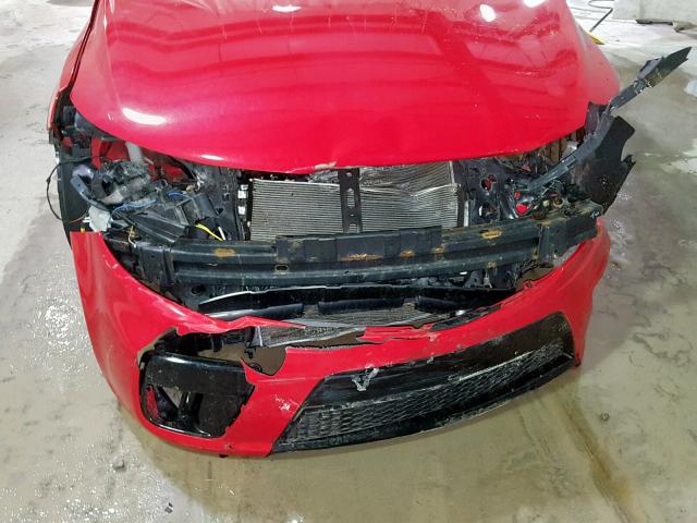 KNAFW6A36A5205666 - 2010 KIA FORTE SX RED photo 9