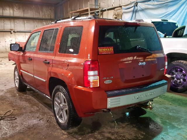 1J8FF48W48D513788 - 2008 JEEP PATRIOT LI ORANGE photo 3