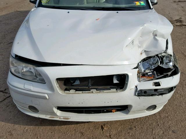 YV1RH592282699398 - 2008 VOLVO S60 2.5T WHITE photo 7