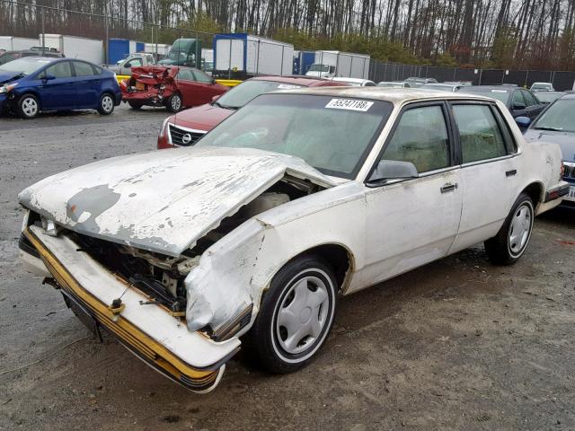 1G2AF51R2HT225161 - 1987 PONTIAC 6000 WHITE photo 2