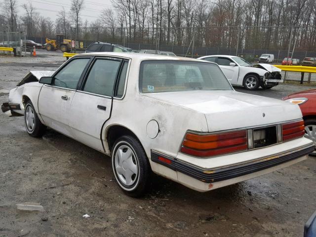 1G2AF51R2HT225161 - 1987 PONTIAC 6000 WHITE photo 3