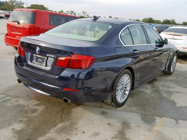 WBAFR7C52DC819884 - 2013 BMW 535 I BLUE photo 4