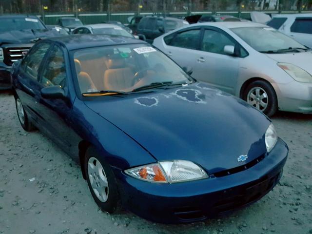 1G1JC524927218336 - 2002 CHEVROLET CAVALIER B BLUE photo 1