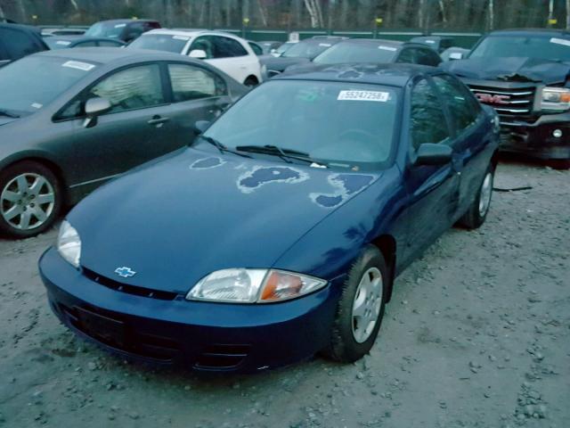 1G1JC524927218336 - 2002 CHEVROLET CAVALIER B BLUE photo 2