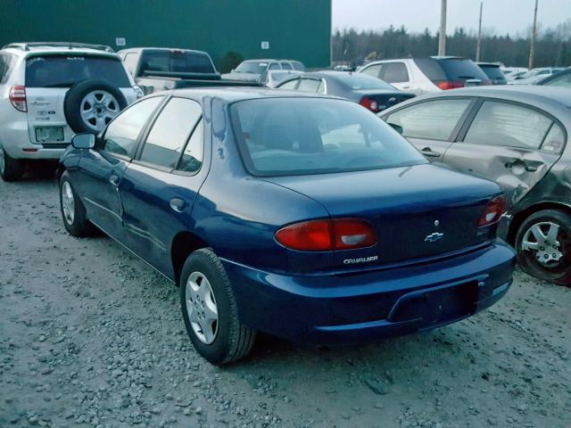 1G1JC524927218336 - 2002 CHEVROLET CAVALIER B BLUE photo 3