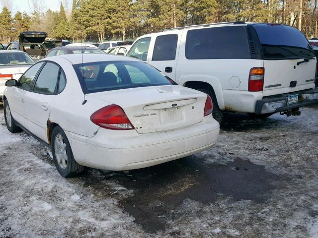 1FAFP56U86A215888 - 2006 FORD TAURUS SEL WHITE photo 3