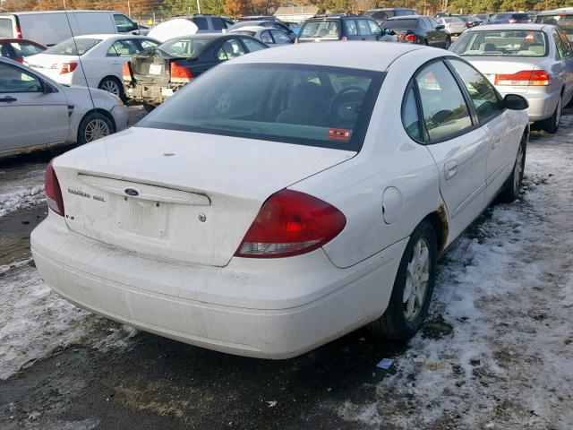 1FAFP56U86A215888 - 2006 FORD TAURUS SEL WHITE photo 4