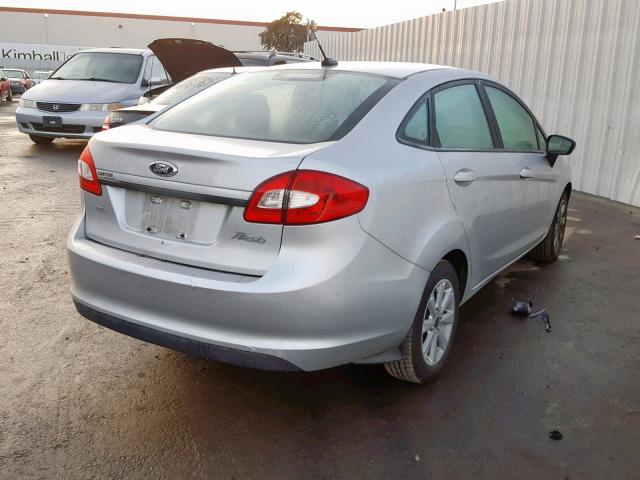 3FADP4CJ3CM216652 - 2012 FORD FIESTA SEL SILVER photo 4