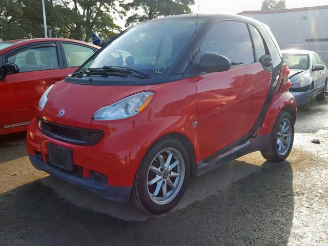 WMEEJ31X29K317586 - 2009 SMART FORTWO PUR RED photo 2