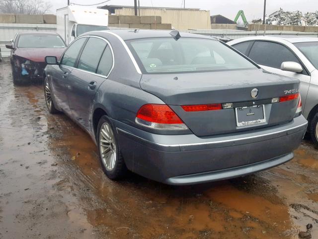 WBAGN63585DS60279 - 2005 BMW 745 LI GRAY photo 3