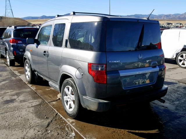 5J6YH1H76AL000730 - 2010 HONDA ELEMENT EX GRAY photo 3