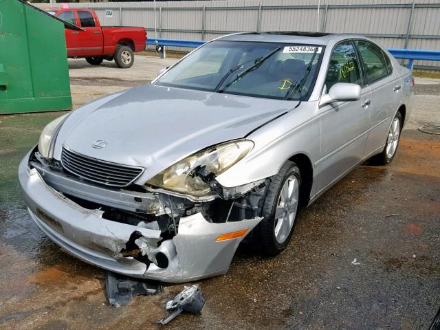 JTHBA30G555111298 - 2005 LEXUS ES 330 SILVER photo 2