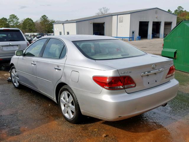 JTHBA30G555111298 - 2005 LEXUS ES 330 SILVER photo 3