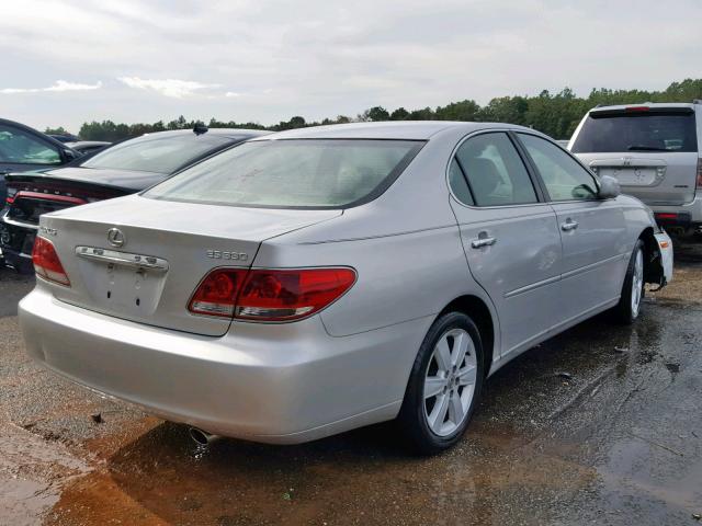 JTHBA30G555111298 - 2005 LEXUS ES 330 SILVER photo 4