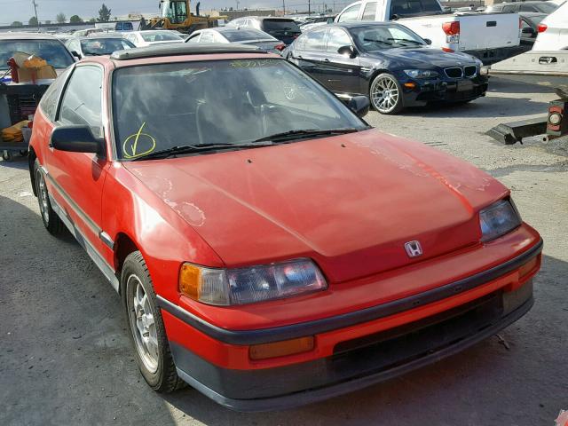 JHMED9364JS014177 - 1988 HONDA CIVIC 1500 RED photo 1