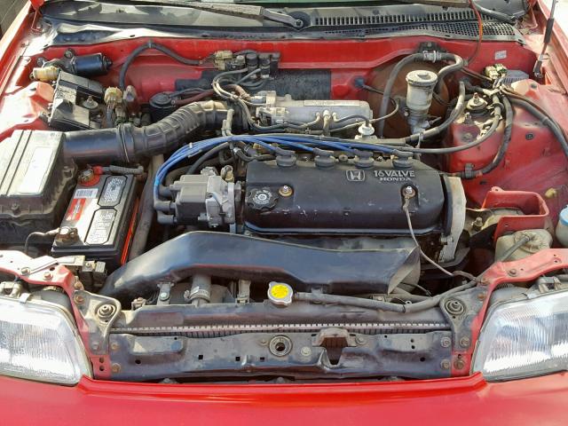 JHMED9364JS014177 - 1988 HONDA CIVIC 1500 RED photo 7