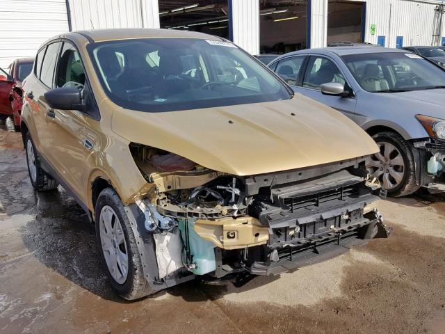 1FMCU0F76FUB97016 - 2015 FORD ESCAPE S GOLD photo 1