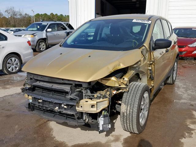 1FMCU0F76FUB97016 - 2015 FORD ESCAPE S GOLD photo 2