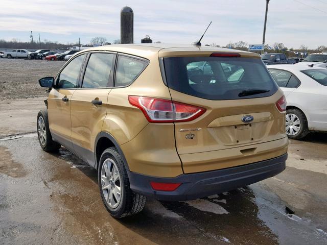 1FMCU0F76FUB97016 - 2015 FORD ESCAPE S GOLD photo 3