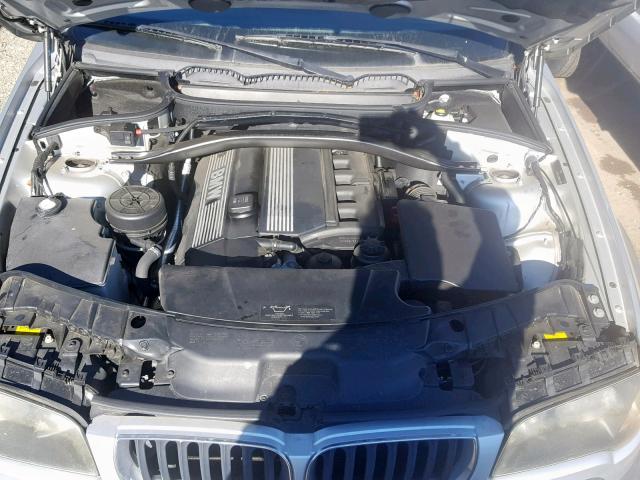 WBXPA734X4WC41138 - 2004 BMW X3 2.5I SILVER photo 7