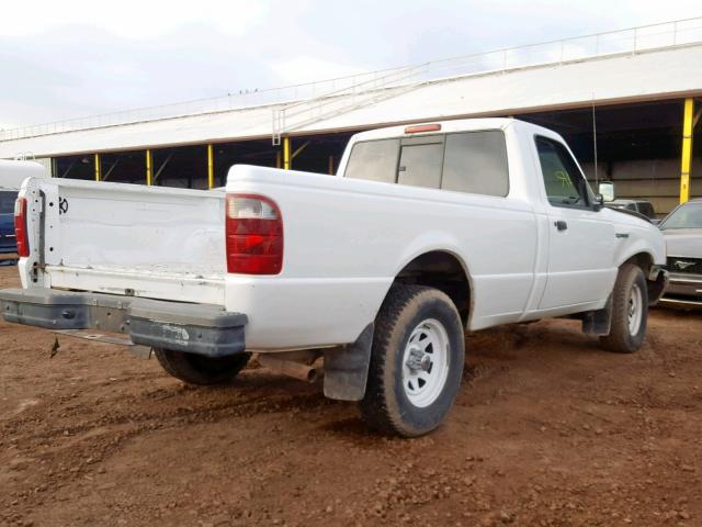 1FTYR10U82PA28429 - 2002 FORD RANGER WHITE photo 4