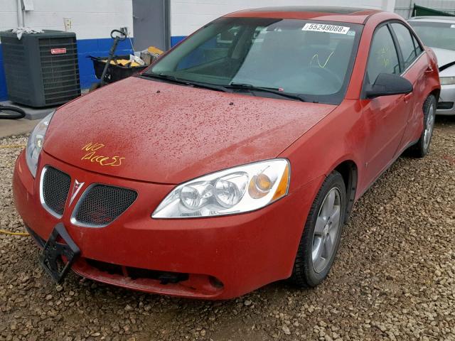 1G2ZH58NX74110140 - 2007 PONTIAC G6 GT RED photo 2