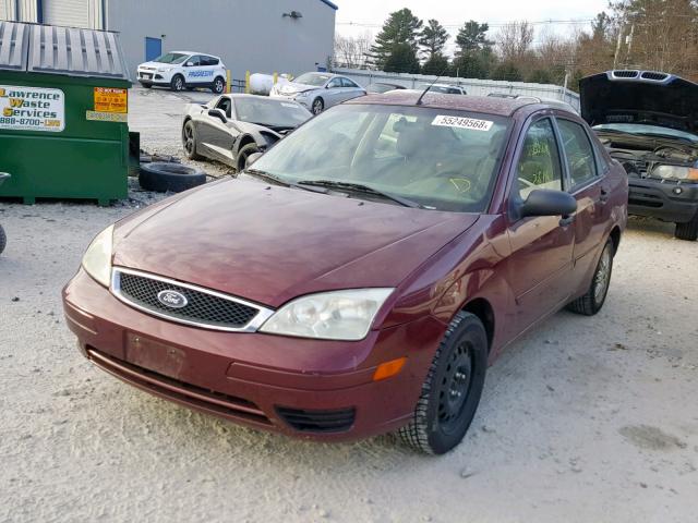 1FAFP34N47W270665 - 2007 FORD FOCUS ZX4 RED photo 2