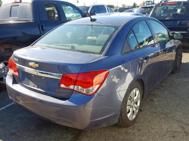 1G1PA5SG4E7428759 - 2014 CHEVROLET CRUZE LS BLUE photo 4