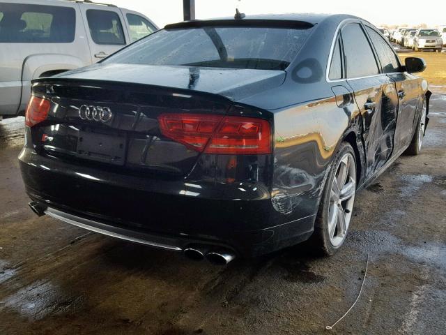 WAUD2AFD4DN008944 - 2013 AUDI S8 QUATTRO BLACK photo 4