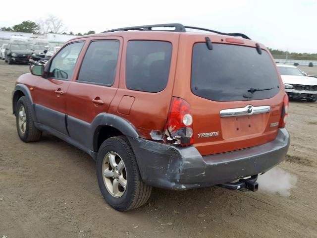 4F2YZ04155KM07206 - 2005 MAZDA TRIBUTE S ORANGE photo 3