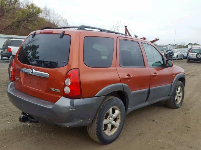 4F2YZ04155KM07206 - 2005 MAZDA TRIBUTE S ORANGE photo 4