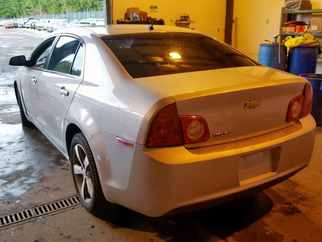 1G1ZB5E14BF360090 - 2011 CHEVROLET MALIBU LS ვერცხლისფერი ფოტო 3