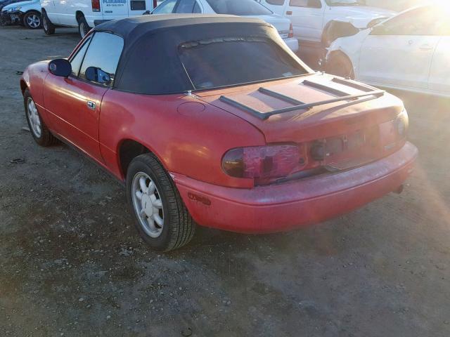 JM1NA3513M1239130 - 1991 MAZDA MX-5 MIATA RED photo 3