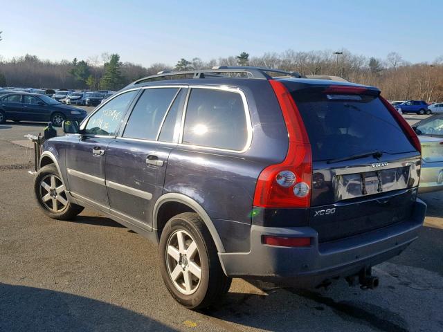 YV1CZ592951178084 - 2005 VOLVO XC90 BLUE photo 3