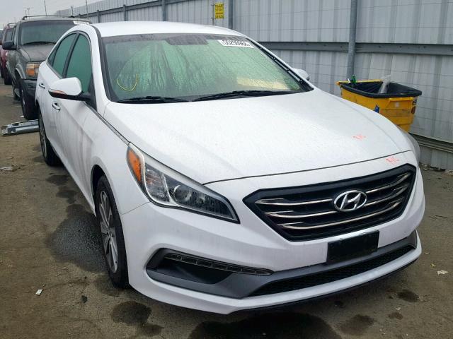 5NPE34AF3FH184661 - 2015 HYUNDAI SONATA SPO WHITE photo 1