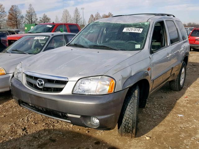 4F2YZ04113KM55802 - 2003 MAZDA TRIBUTE LX SILVER photo 2