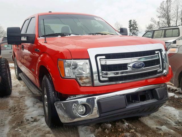 1FTFW1CT1EKG25426 - 2014 FORD F150 SUPER RED photo 1