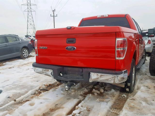 1FTFW1CT1EKG25426 - 2014 FORD F150 SUPER RED photo 4