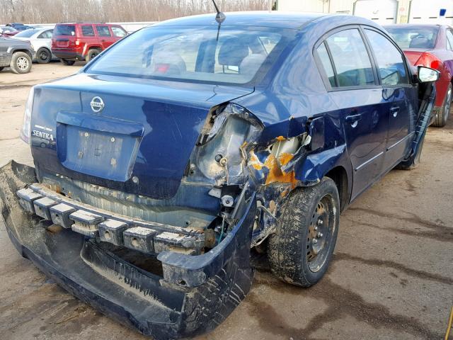 3N1AB61E98L641659 - 2008 NISSAN SENTRA 2.0 BLUE photo 4