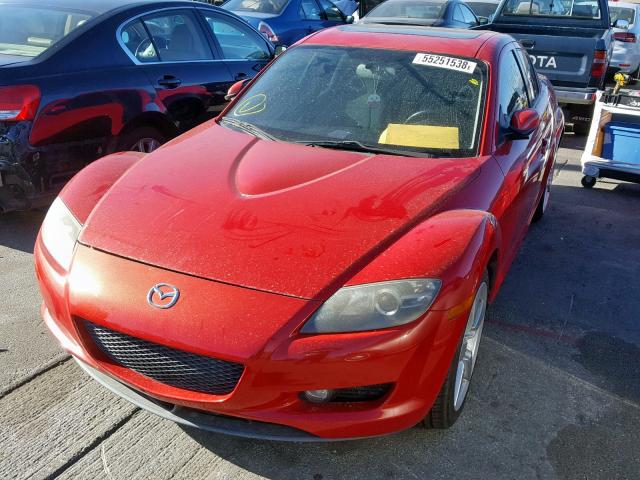 JM1FE17N640129272 - 2004 MAZDA RX8 RED photo 2